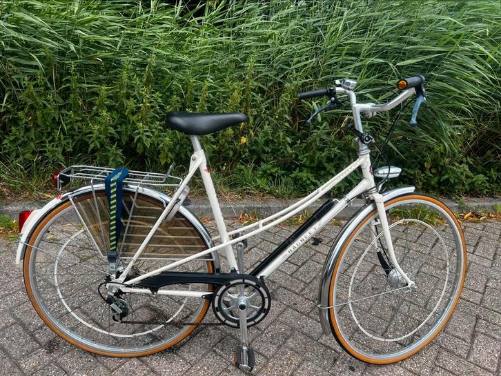 Magneet record damesfiets, Fietsen en Brommers, Fietsen | Dames | Damesfietsen, Gebruikt, Overige merken, Versnellingen, 56 cm of meer