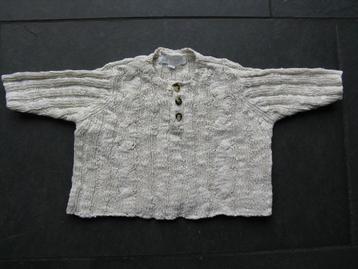 Truitje H&M, mt 62 (2-4 M), kleur crème, z.g.a.n.!! (0034) beschikbaar voor biedingen