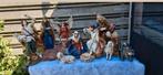 Schitterende grote kerststal uniek, Antiek en Kunst, Ophalen of Verzenden
