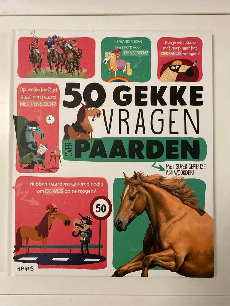 50 Gekke Vragen Over Paarden - Zo Goed Als Nieuw!, Ophalen of Verzenden, Zo goed als nieuw, Non-fictie