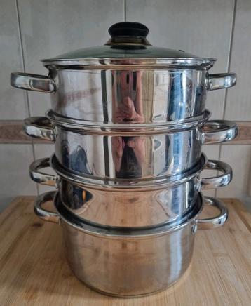 Stoompan, kookpan, pan, Kinghoff 20 cm doorsnee. Zgan beschikbaar voor biedingen