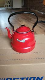 Rood Emaille Keteltje - Vintage Keukenpracht, Ophalen, Gebruikt
