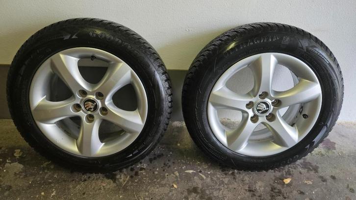 Velgen + winterbanden 5x100 | Topstaat | Winterklaar!, Auto-onderdelen, Banden en Velgen, Banden en Velgen, Winterbanden, 15 inch
