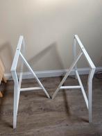 Ikea Lerberg Schragen Wit, Huis en Inrichting, Bureaus, Ophalen, Zo goed als nieuw, Bureau