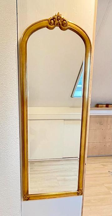 Grote Deknudt passpiegel kuifspiegel oud goud kleur beschikbaar voor biedingen