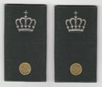 Set rangen epauletten Adjudant / Vaandrig Instructeur, Ophalen of Verzenden, Landmacht, Nederland, Embleem of Badge