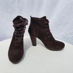 Gave bruine leren halfhoge veter laarzen. Mt 39. Merk Mango, Bruin, ., Lage of Enkellaarzen, Ophalen of Verzenden