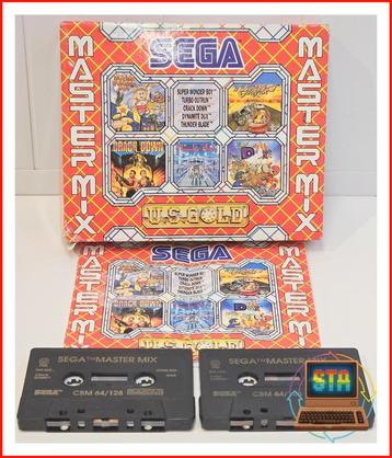 SEGA Master Mix Commodore 64 C64 Cassette Games Incompleet beschikbaar voor biedingen