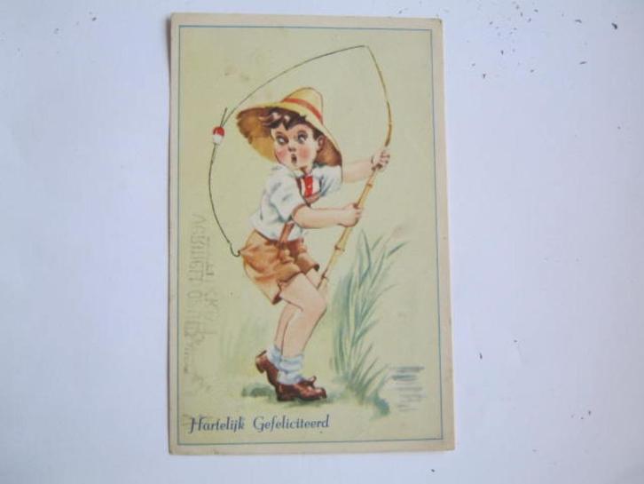 Ansichtkaarten Nederland, TC 11-14 afst. Schiedam, HG 1954, Verzamelen, Ansichtkaarten | Nederland, Gelopen, Zuid-Holland, 1940 tot 1960