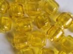 Lego minifigure head, Transparant yellow (per 20), Verzenden, Nieuw, Losse stenen, Lego