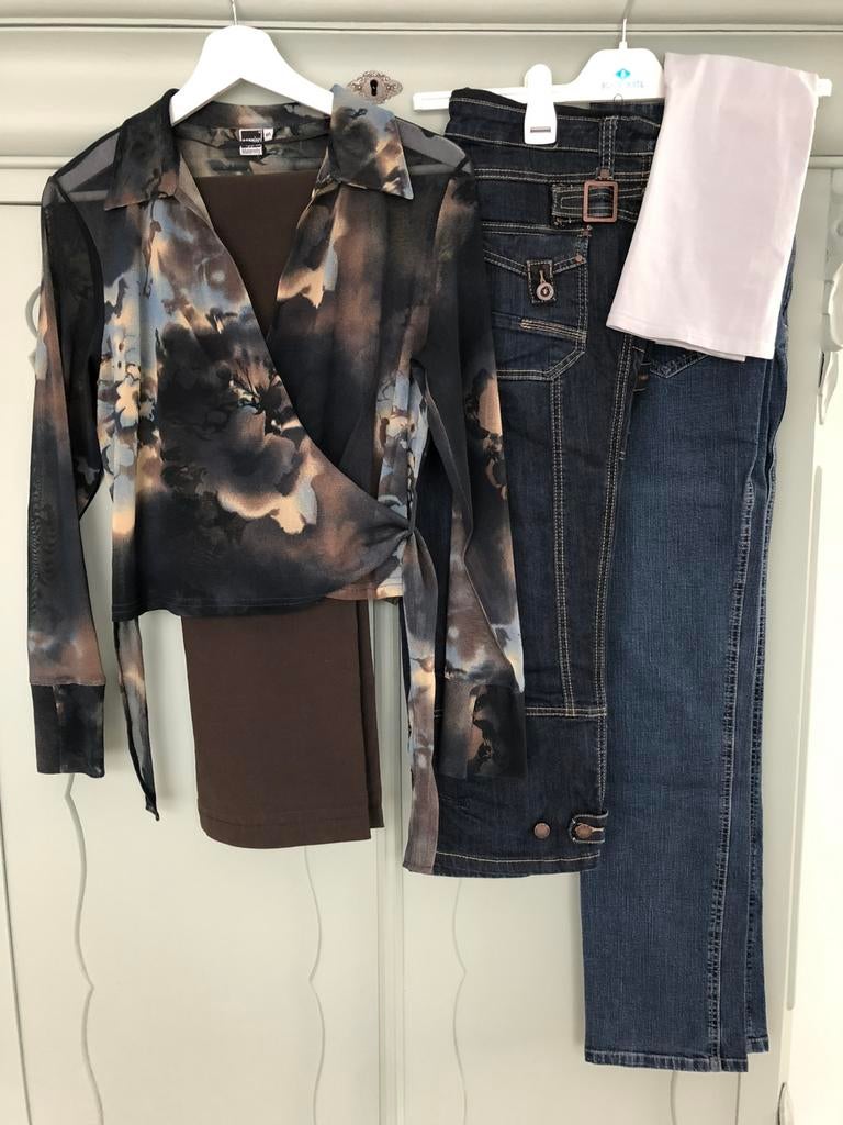 Positiekleding o.a. Noppies pantalon, blouse en jeans 36/38, Kleding | Dames, Positiekleding, Blauw, Ophalen of Verzenden, Zo goed als nieuw