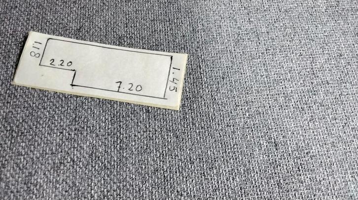Mooi lichtgrijze meubelstof te koop., Hobby en Vrije tijd, Stoffen en Lappen, Nieuw, Katoen, 120 cm of meer, 200 cm of meer, Ophalen