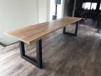 Eiken Tafel | Eettafel | Boomstam Tafel, 200 cm of meer, Nieuw, 100 tot 150 cm, Rechthoekig