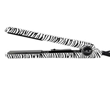 Aria Beauty Zebra Print 100% Ceramic 1.25" Pro-Styler. beschikbaar voor biedingen