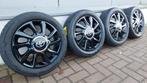 Hoogglans zwarte orig velgen winterset Aygo 108 C1 165/60/15, Auto-onderdelen, Banden en Velgen, Gebruikt, 15 inch, Banden en Velgen