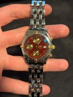 Breitling chronomat 39mm rode plaat goud staal, Sieraden, Tassen en Uiterlijk, Horloges | Heren, Ophalen, Staal, Gebruikt, Staal