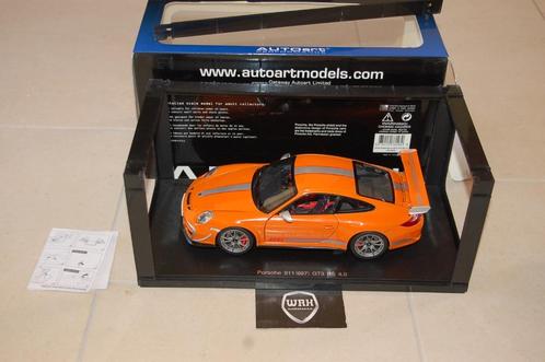 1:18 PORSCHE 911 997 GT3 RS 4.0 orange Autoart 78148 WRH, Hobby en Vrije tijd, Modelauto's | 1:18, Zo goed als nieuw, Auto, Autoart