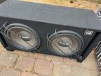 Gladen Dubbele 12-Inch Subwoofer met Hertz Versterker, Auto diversen, Ophalen of Verzenden, Gebruikt