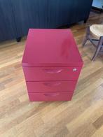 Rode IKEA ERIK Ladeblok - 3 Laden, Ophalen, Minder dan 50 cm, Gebruikt, 3 of 4 laden