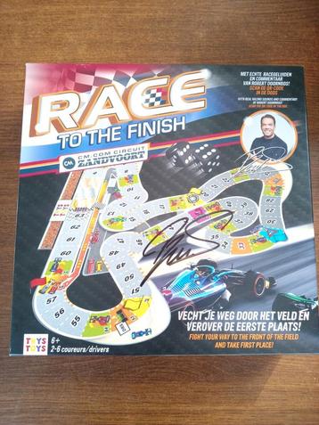 Race to the finish bordspel met Handtekening nieuw beschikbaar voor biedingen