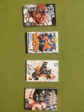 MANGA! Naruto, Haikyu, Attack on Titan, eerste uit serie. beschikbaar voor biedingen
