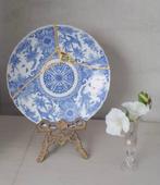 Kintsugi antiek Japans bord, Antiek en Kunst, Ophalen of Verzenden