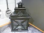 Zwart metalen lantaarn voor kaarsen van Lifestyle, Zwart, Ophalen of Verzenden, Zo goed als nieuw, Metaal
