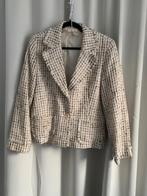 Bellisimo Jasje blazer Wit met zwart krijtstreep Mt 46, Wit, Maat 46/48 (XL) of groter, Ophalen of Verzenden, Zo goed als nieuw
