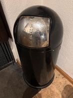 Nette zwarte Wesco pushboy afvalbak, Gebruikt, 40 liter of meer, Ophalen of Verzenden, Metaal