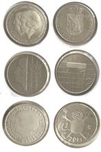 3 nikkelen guldens 1980, 2000 en 2001 UNC, Verzenden, Koningin Beatrix, 1 gulden, Losse munt