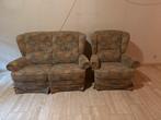 Bankstel: 2-zits en 1-zits fauteuil - gratis, Ophalen, Gebruikt, Stof