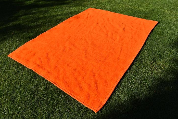 Didas deken sprei kleed super retro spage age oranje, Huis en Inrichting, Woonaccessoires | Plaids en Woondekens, Gebruikt, Ophalen of Verzenden