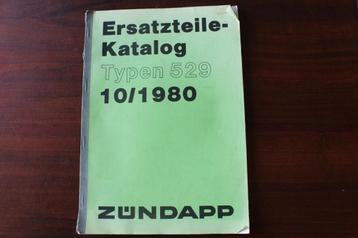 Zündapp typ 529 1980 ersatzteile katalog onderdelen boek C50 beschikbaar voor biedingen