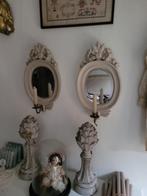 spiegel met koperen kandelaar Clayre & Eef p/st 24.95, Huis en Inrichting, Nieuw, Minder dan 100 cm, Minder dan 50 cm, Ophalen of Verzenden