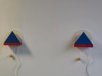 2x vintage Ikea lampje Stoja Memphis Milano stijl wandlampje, Gebruikt, Hout, ., Ophalen of Verzenden