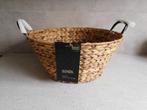 Mand 44x22 cm. Hyacinthenblad Senza, Overige materialen, Mand, Rond, Nieuw