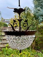 Kristallen kroonluchter antiek, Huis en Inrichting, Ophalen, Gebruikt