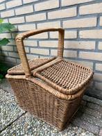 Vintage picknickmand picknick mand, Hobby en Vrije tijd, Picknickmanden, Ophalen, Gebruikt, Zonder inhoud