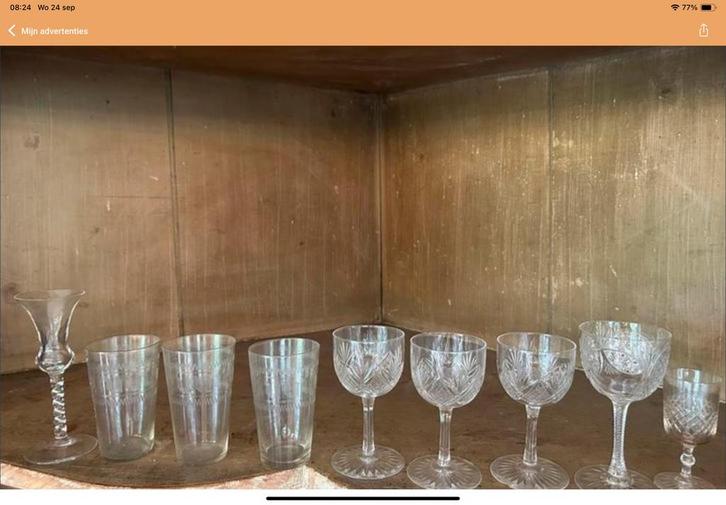 9 SCHITTERENDE ANTIEKE GLAASJES !!!!!!!!!!!!!!!, Verzamelen, Glas en Borrelglaasjes, Zo goed als nieuw, Overige typen, Ophalen of Verzenden