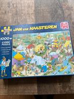 Jan van Haasteren puzzel 1000 stukjes kamperen in het bos, Ophalen of Verzenden, 500 t/m 1500 stukjes, Gebruikt