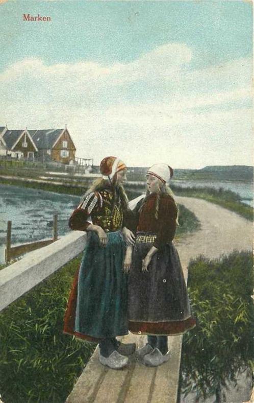 (300-436-049) Marken, Verzamelen, Ansichtkaarten | Nederland, Noord-Holland, Verzenden