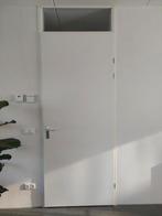 Opdekdeur rechtsdraaiend wit 231,5 x 93cm, 215 cm of meer, 80 tot 100 cm, Zo goed als nieuw, Hout