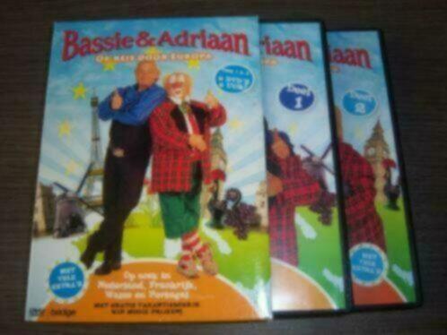 Bassie en Adriaan 2-dvd Box 1 Op Reis door Europa nieuwstaat, Cd's en Dvd's, Dvd's | Kinderen en Jeugd, Zo goed als nieuw, Film