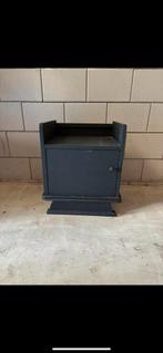 Zwart Nachtkastje/Bijzettafeltje, Ophalen, Gebruikt, Minder dan 45 cm, 55 tot 70 cm