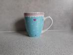 Cappuccino Mok Blauw Hartjes Lief Lifestyle, Ophalen of Verzenden, Zo goed als nieuw, Overige stijlen, Kop(pen) en/of Schotel(s)