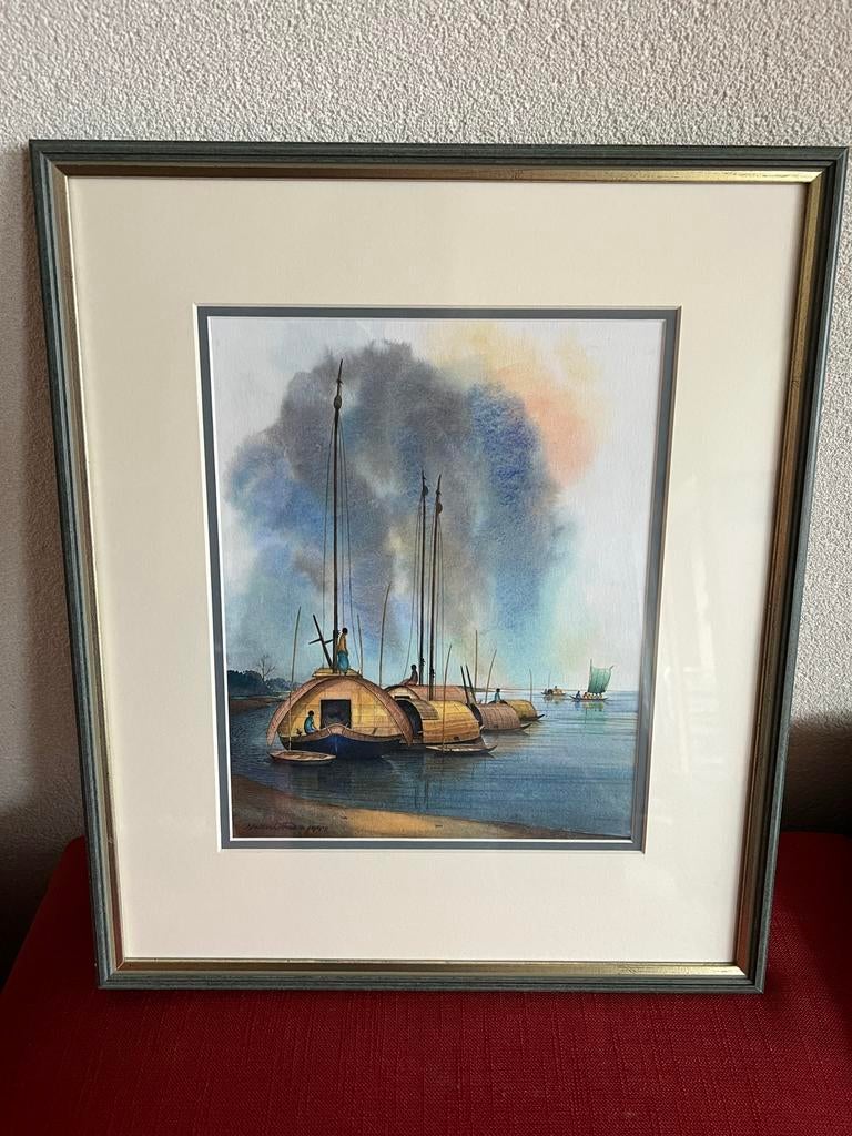 Nurul Amin 1997 - Aziatische Boten op het water, Ophalen