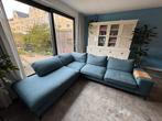Hoekbank van Montel in kleur blauw, Ophalen, Gebruikt, Stof