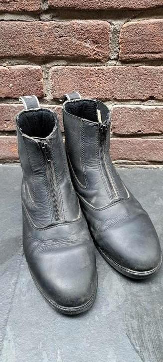 Jodhpurs QHP Manilla Zwart - maat 38, Dieren en Toebehoren, Paardrijkleding, Zo goed als nieuw, Schoeisel, Dressuur, Ophalen of Verzenden