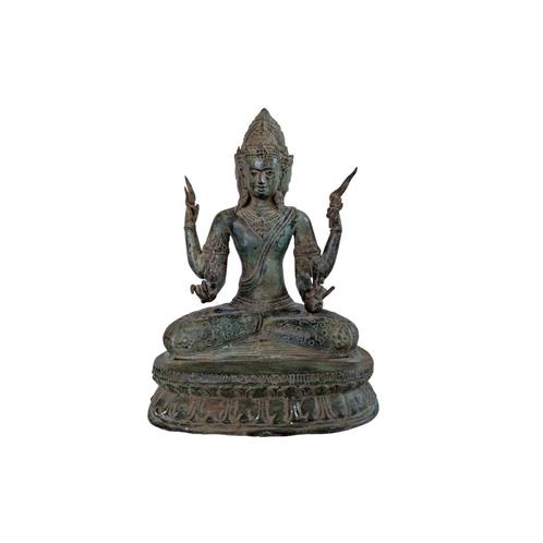 Antiek Driegezicht Avalokiteshvara Beeld, Huis en Inrichting, Woonaccessoires | Boeddhabeelden, Gebruikt, Ophalen of Verzenden