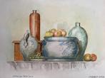 Louis van Gorkom - Stilleven met Keulse pot 42x52cm, Verzenden